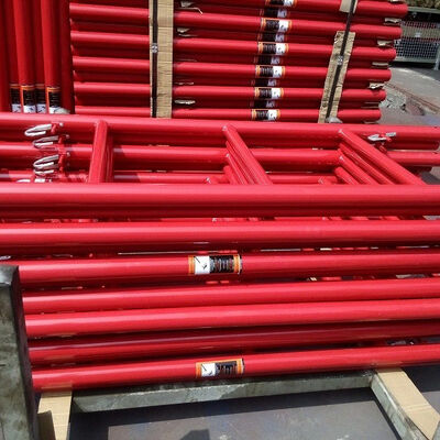 Pre-Galvanized Steel 6' x 2' Ladder Frame System Scaffolding for Easy Installation in Commercial Projects