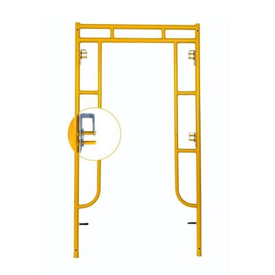 2026 Indoor/Outdoor Steel Walk Through Frame Scaffolding with Powder Coated Finish and Yellow Q355 Steel