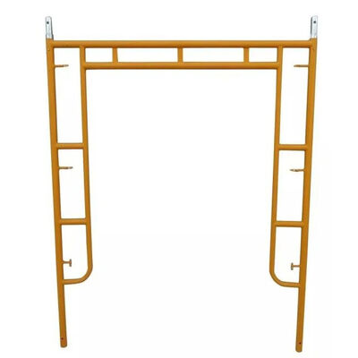 2026 Indoor/Outdoor Steel Walk Through Frame Scaffolding with Powder Coated Finish and Yellow Q355 Steel
