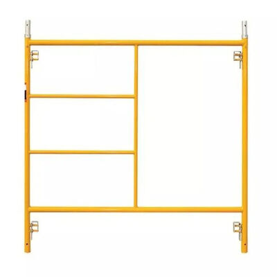 5ft x 5ft Frame Scaffolding Mason Ladder Style Double Yellow Powder Coated Q355 Steel Sturdy and Safe for Construction