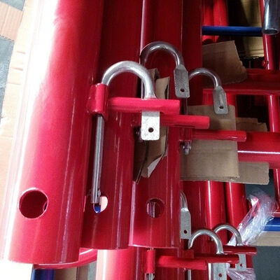 Pre-Galvanized Steel 6' x 2' Ladder Frame System Scaffolding for Easy Installation in Commercial Projects